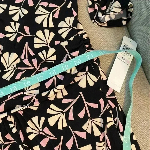 London Times Woman Floral Print Midi Dress Size 22W - Picture 12 of 14